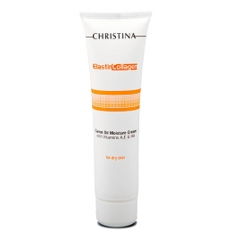 Christina Кристина Elastin Collagen Carrot Oil Moisture Cream 100ml-С коллагеном и морковным маслом для сухой кожи