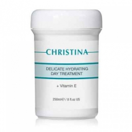 Christina Кристина Delicate Hydrating Day Treatment + Vitamin E 250ml-Деликатный с витамином Е для нормальной и сухой кожи